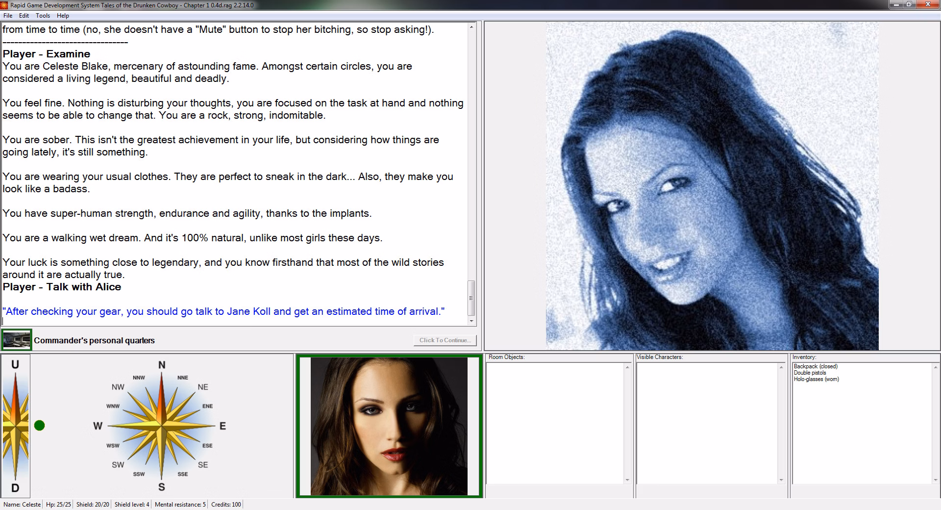 Tales of the Drunken Cowboy — free HTML adult game download