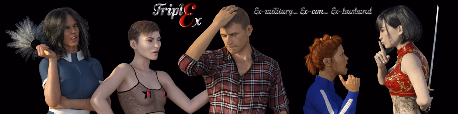 Triple Ex — free Ren'Py adult game download
