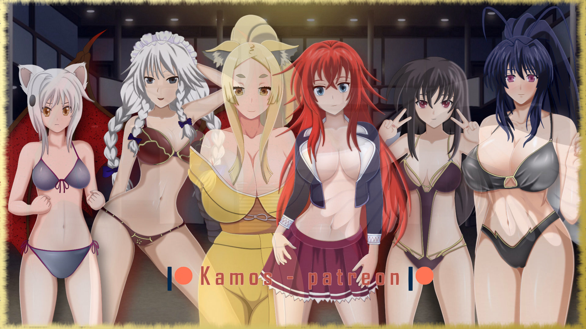 Harem king: Angels, Humans and Rias — free Ren'Py adult game download