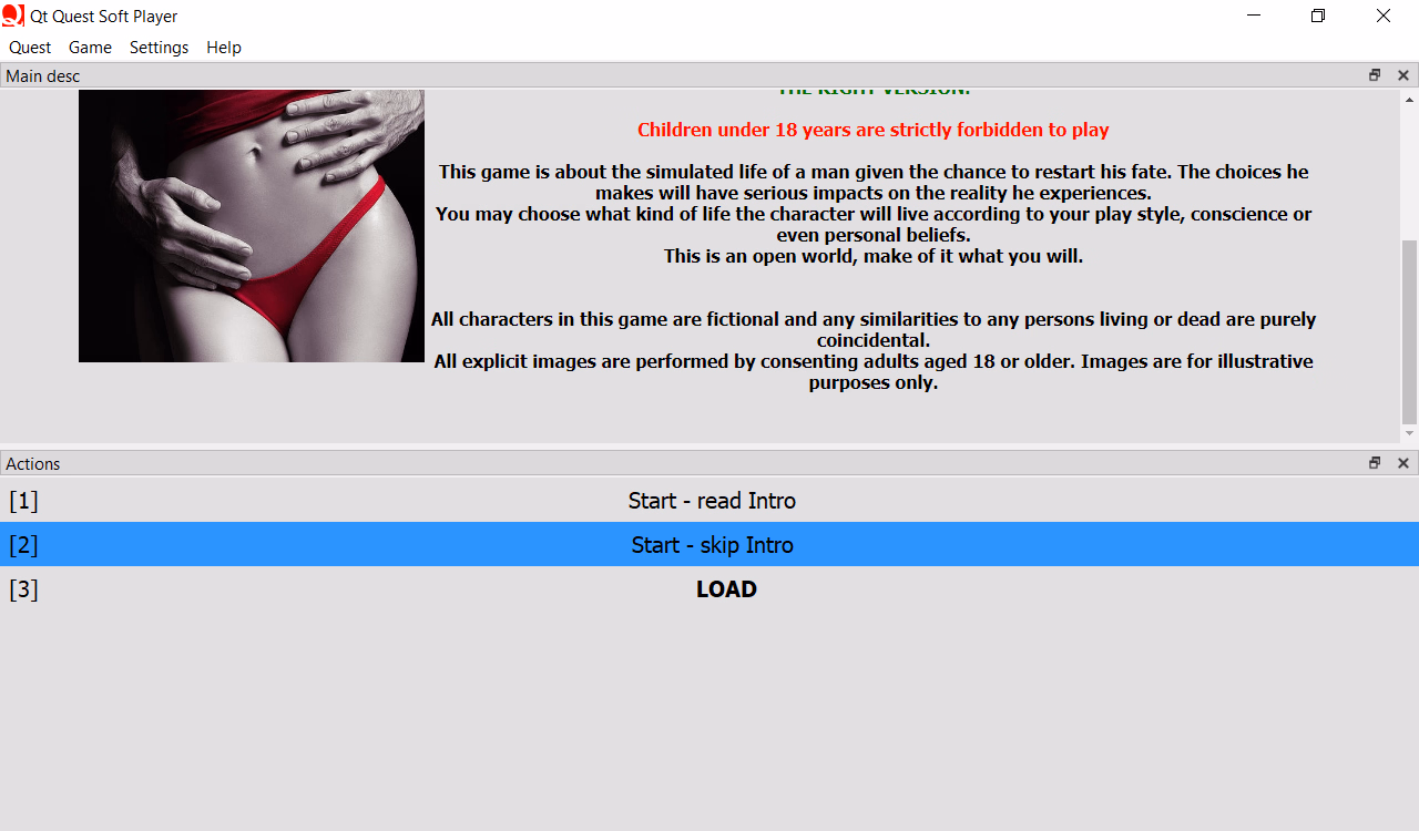 Clean Slate — free HTML adult game download