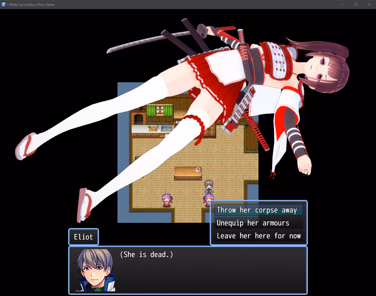 I Woke Up Inside a Pixiv Game — free RPGM adult game download