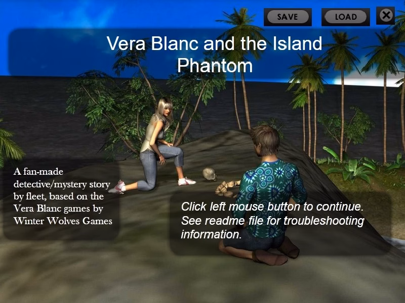 Vera Blanc and the Island Phantom — free HTML adult game download