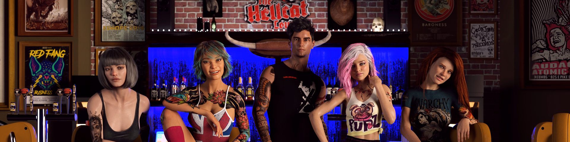 The Hellcat Lounge — free Ren'Py adult game download