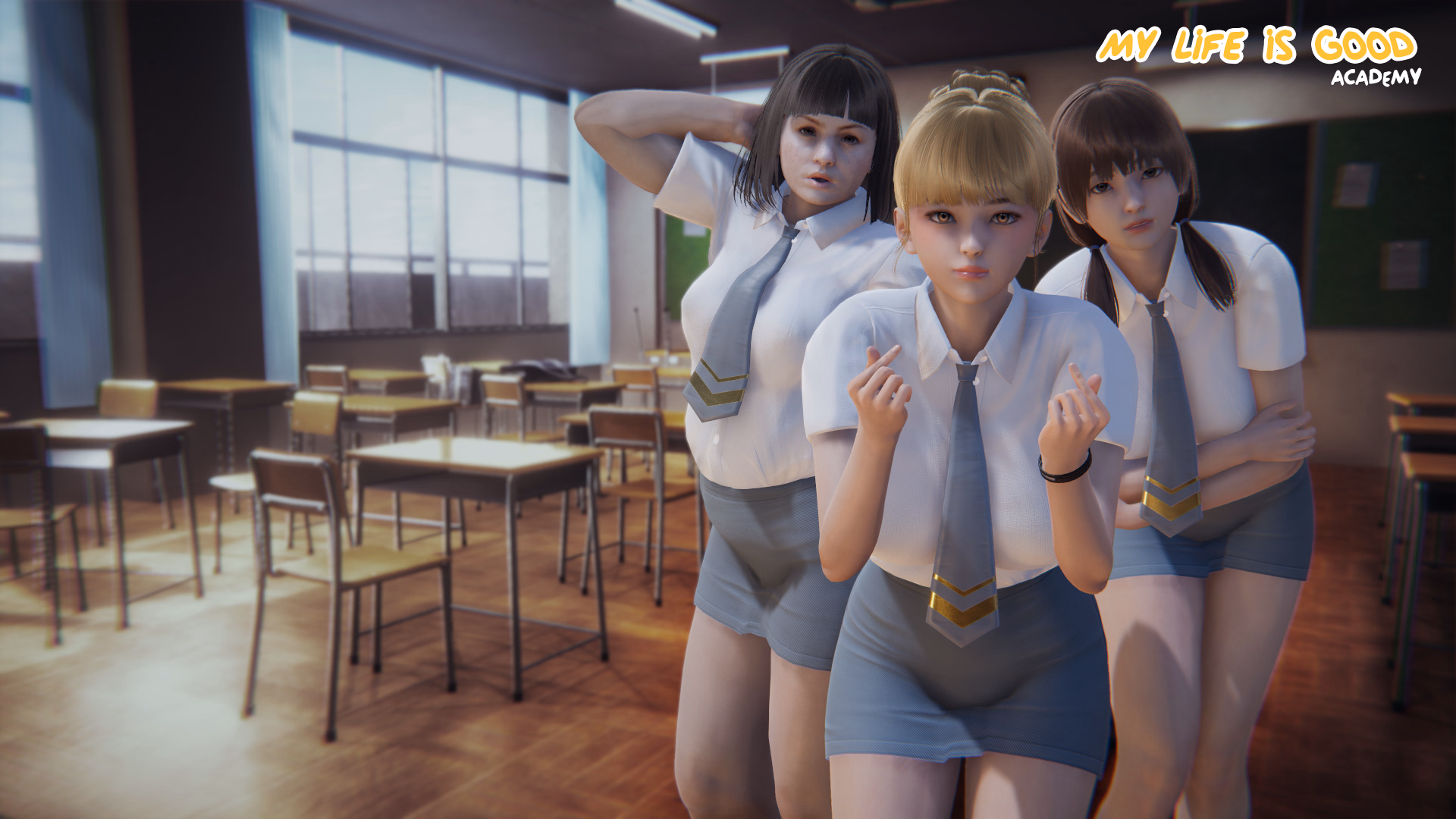 My Life Is Good: Academy — free Ren'Py adult game download