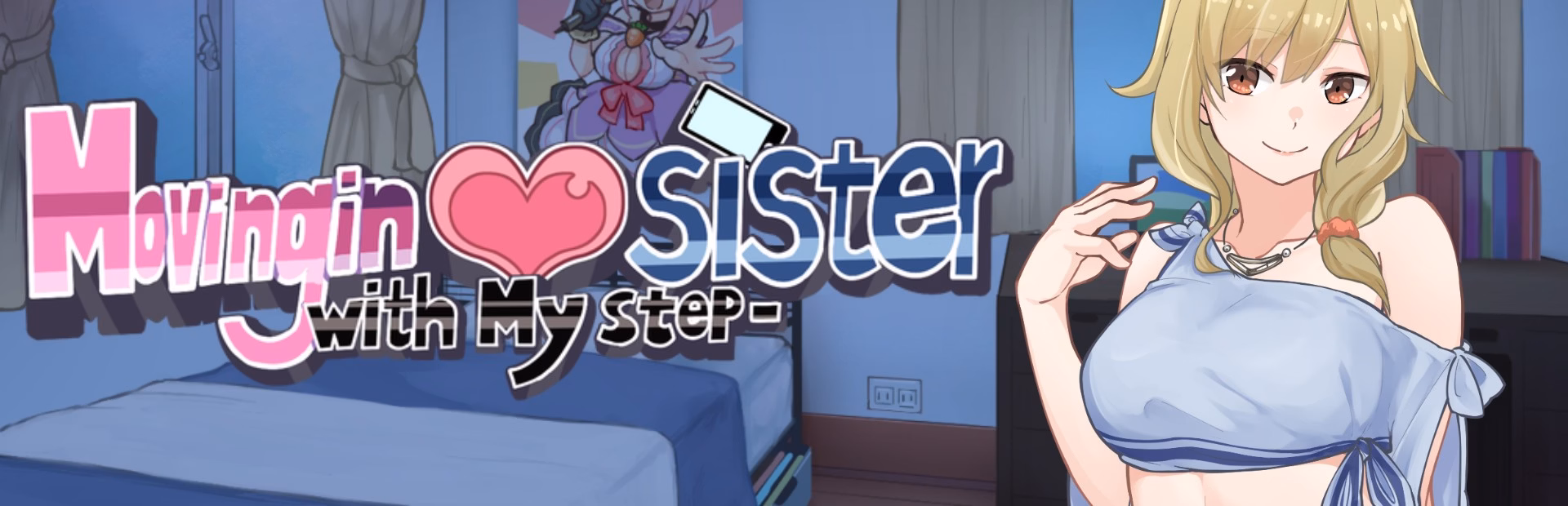 Moving in with My Step-sister — free Unity adult game download