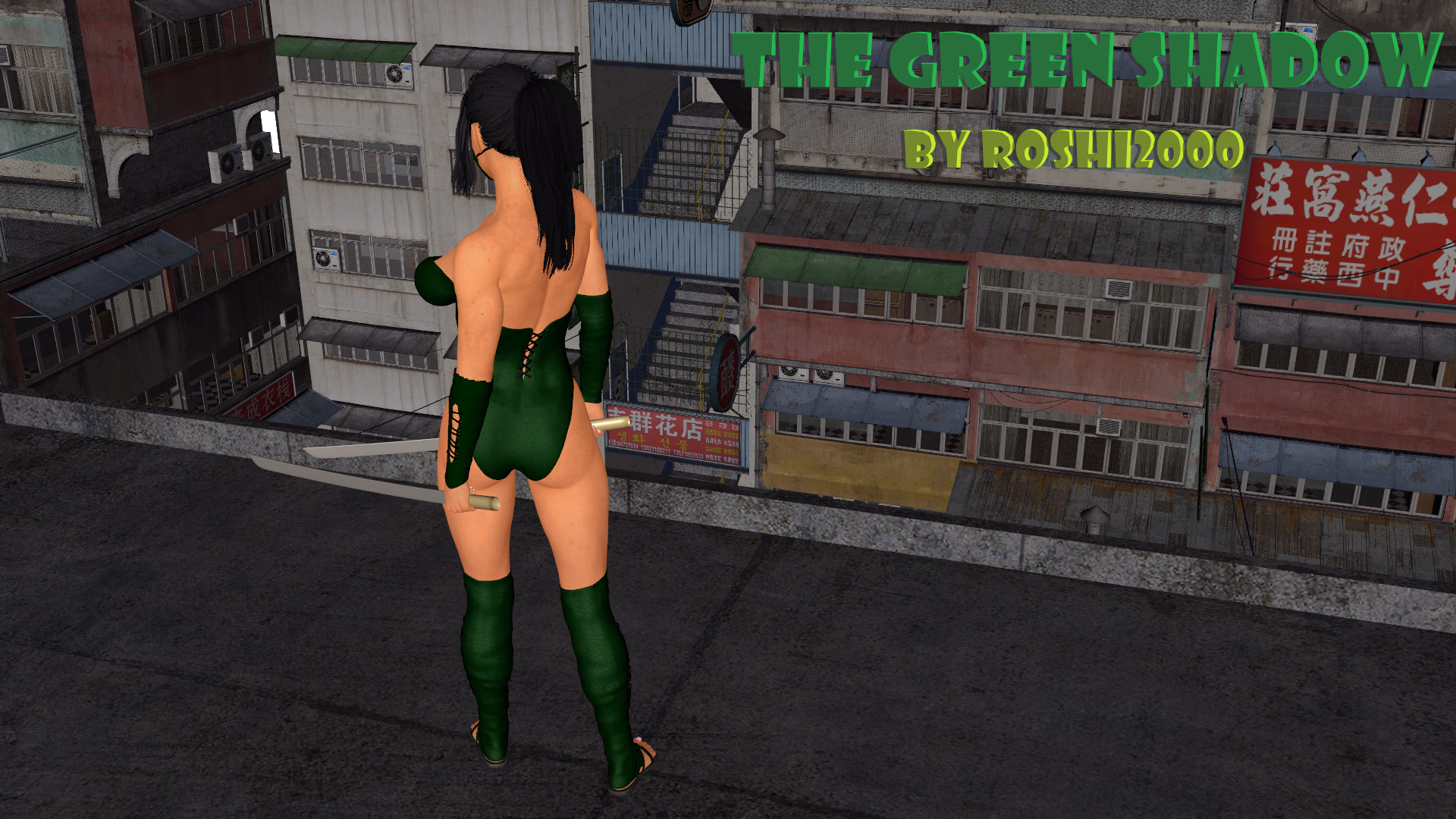 The Green Shadow Rachel — free RPGM adult game download