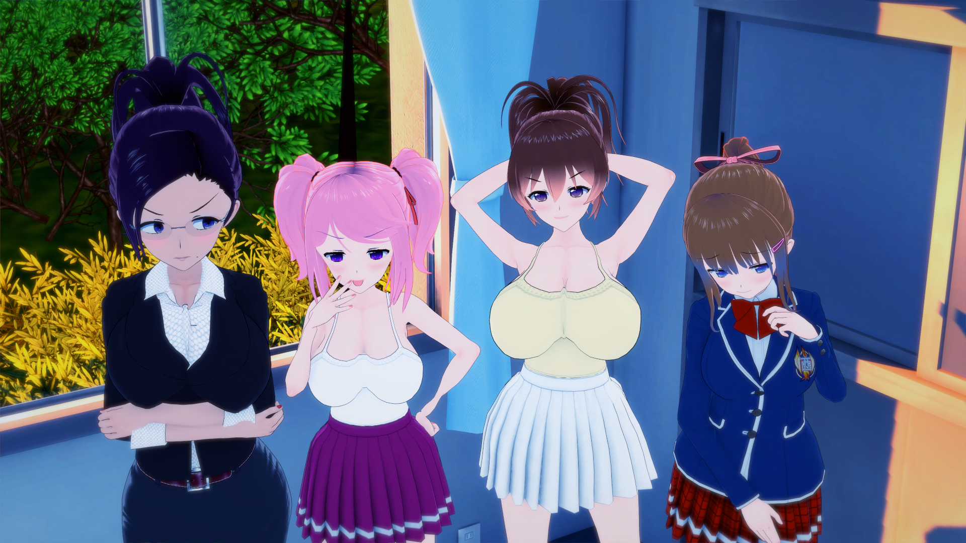 Kamiyama Ero Doki School — free Ren'Py adult game download