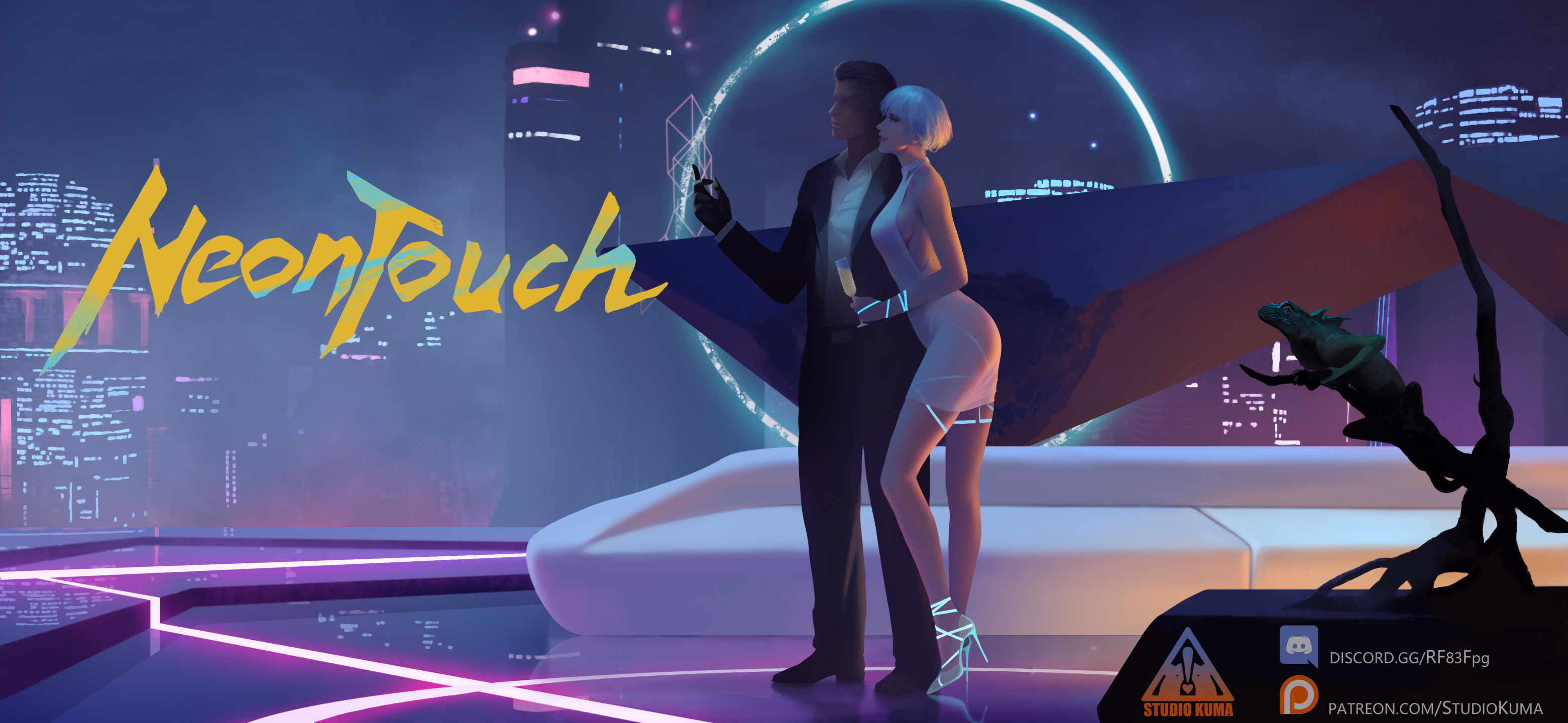 Neon Touch — free Ren'Py adult game download
