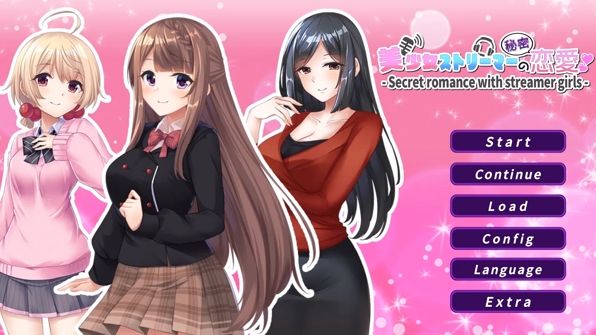 Secret romance with streamer girls — free Others adult game download
