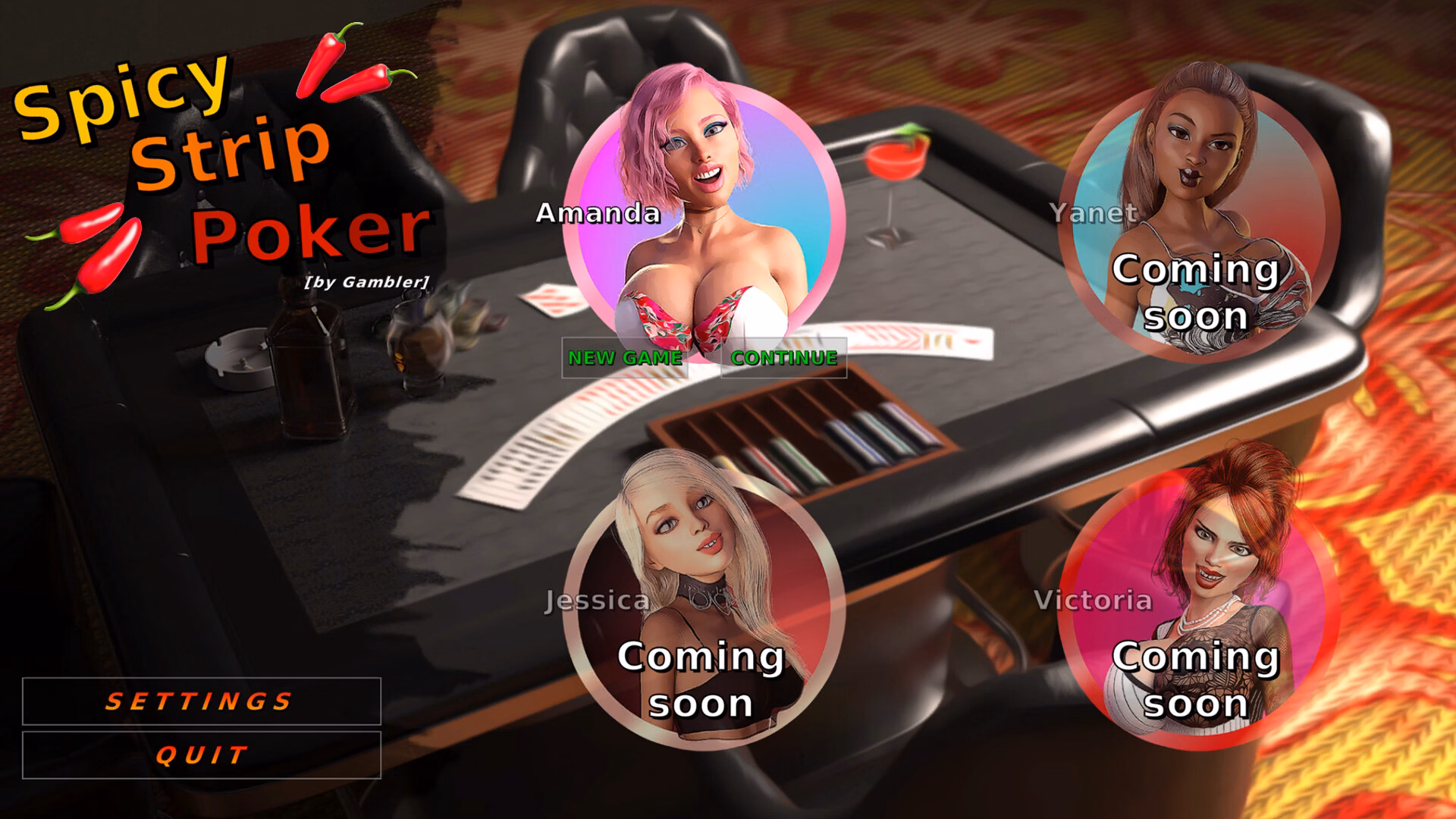 Spicy Strip Poker — free Unity adult game download