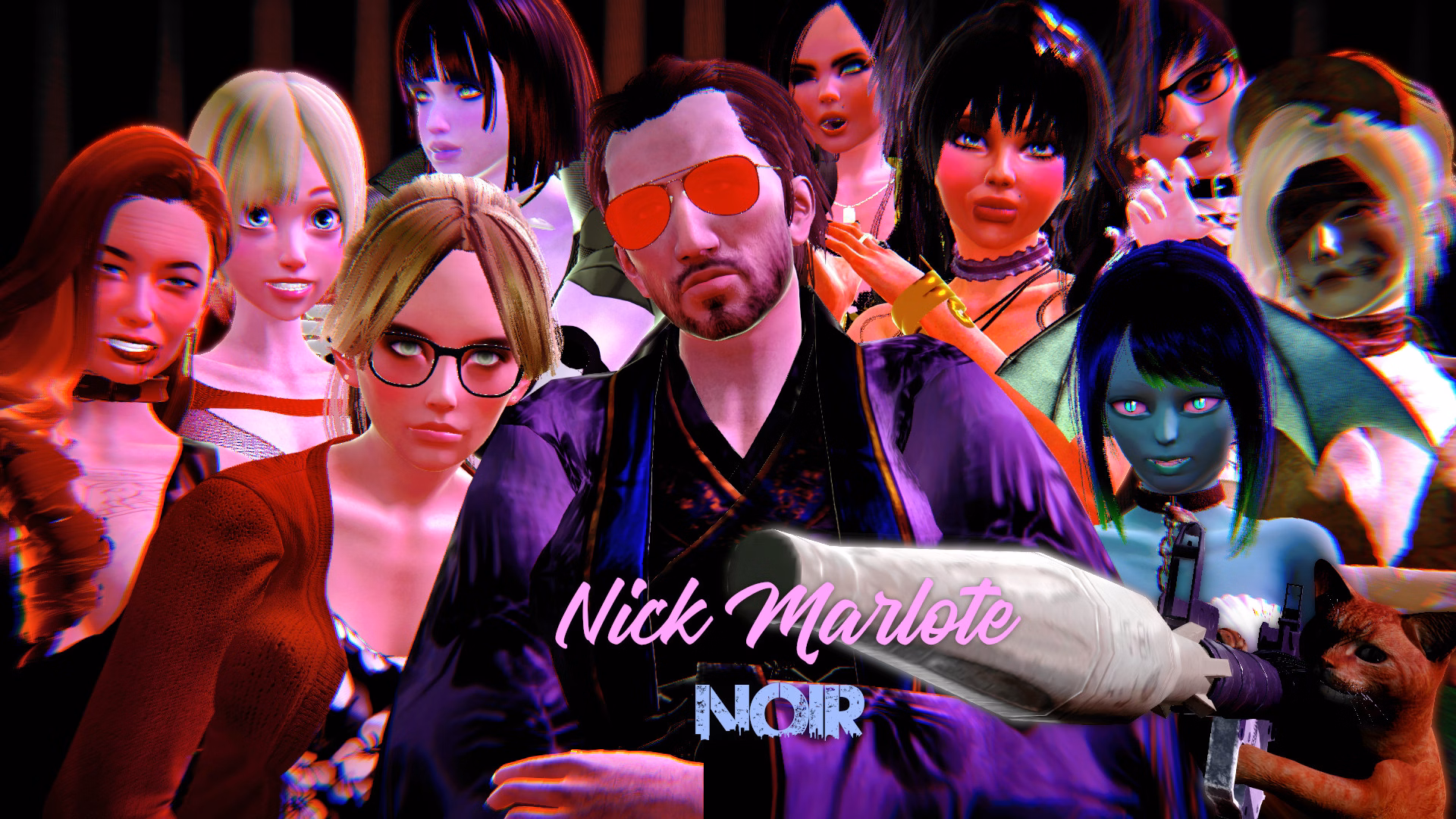 Nick Marlote Noir — free Ren'Py adult game download
