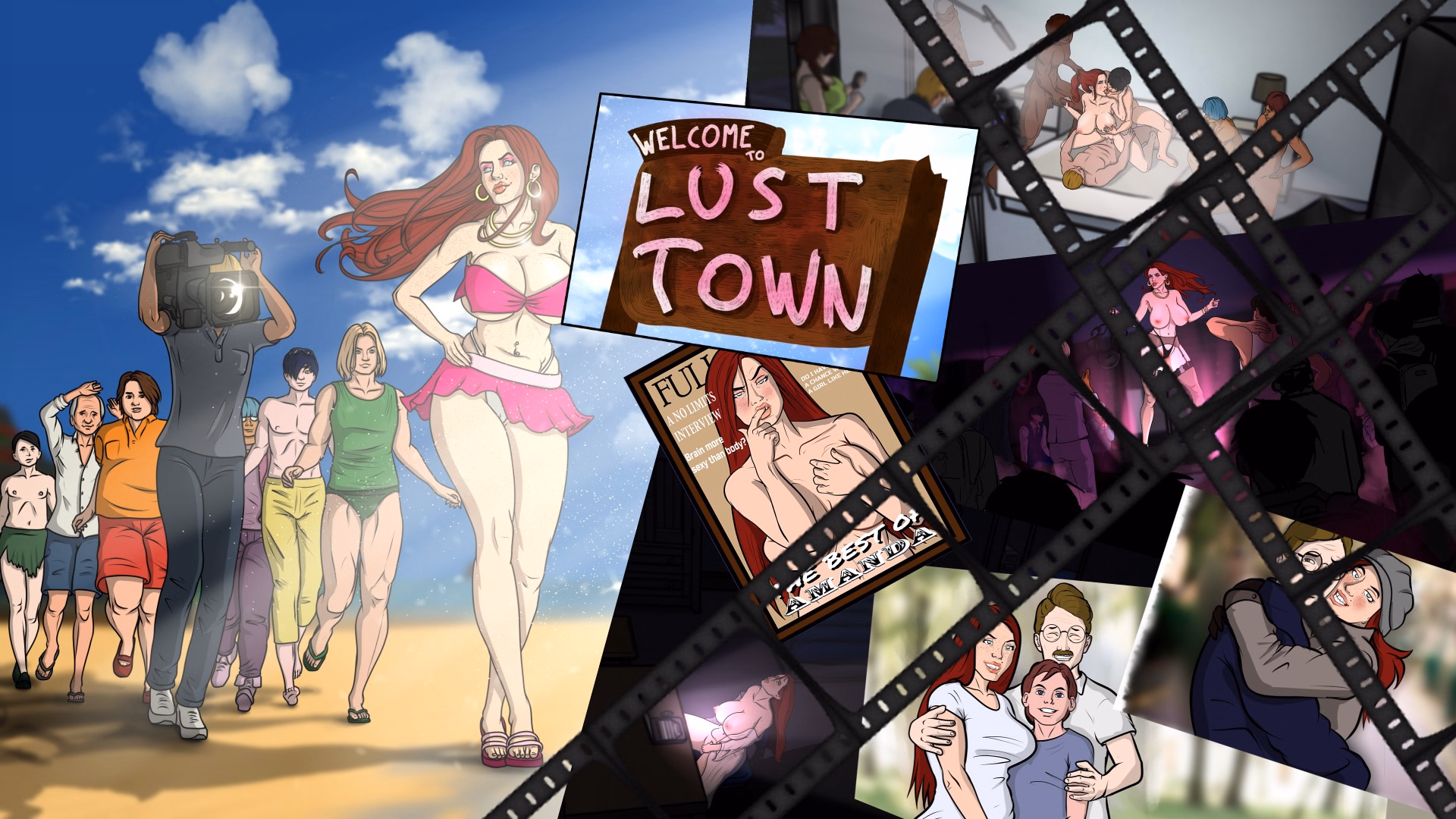 Lust Town, Amanda’s road to porn — free Ren'Py adult game download