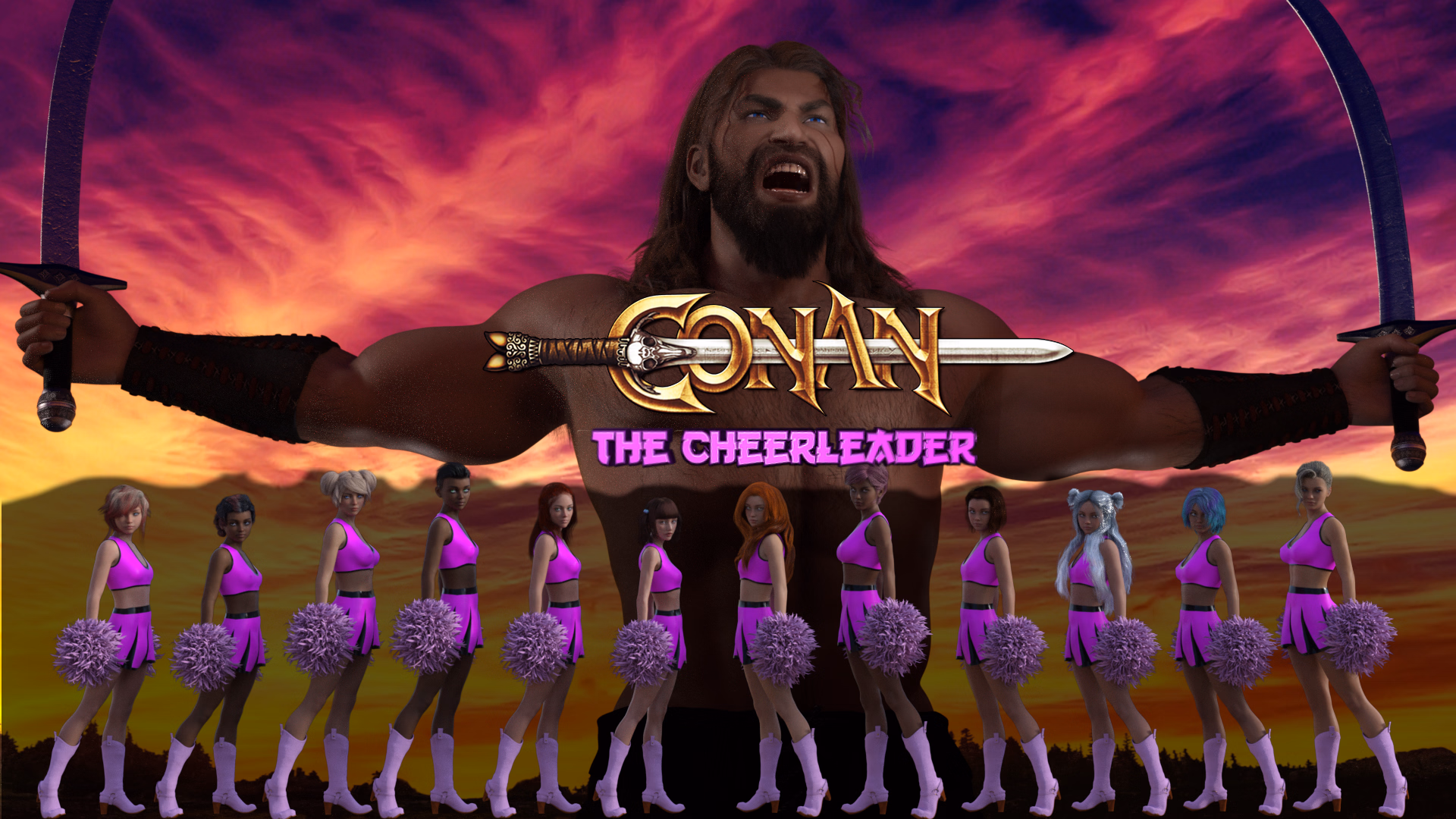 Conan the Cheerleader — free Ren'Py adult game download