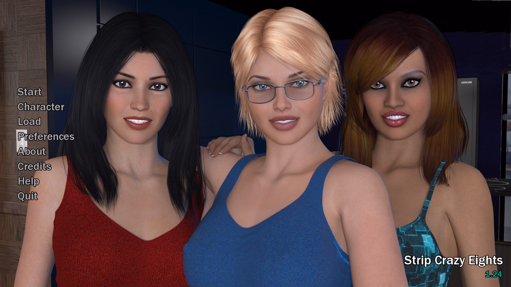 Strip Crazy Eights — free Ren'Py adult game download