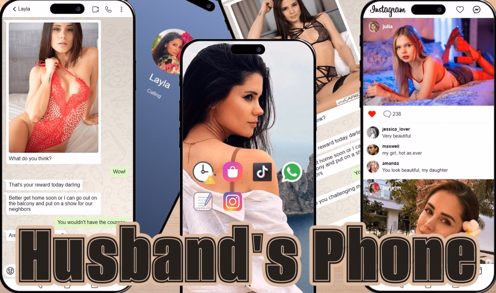 Husband's Phone — free HTML adult game download