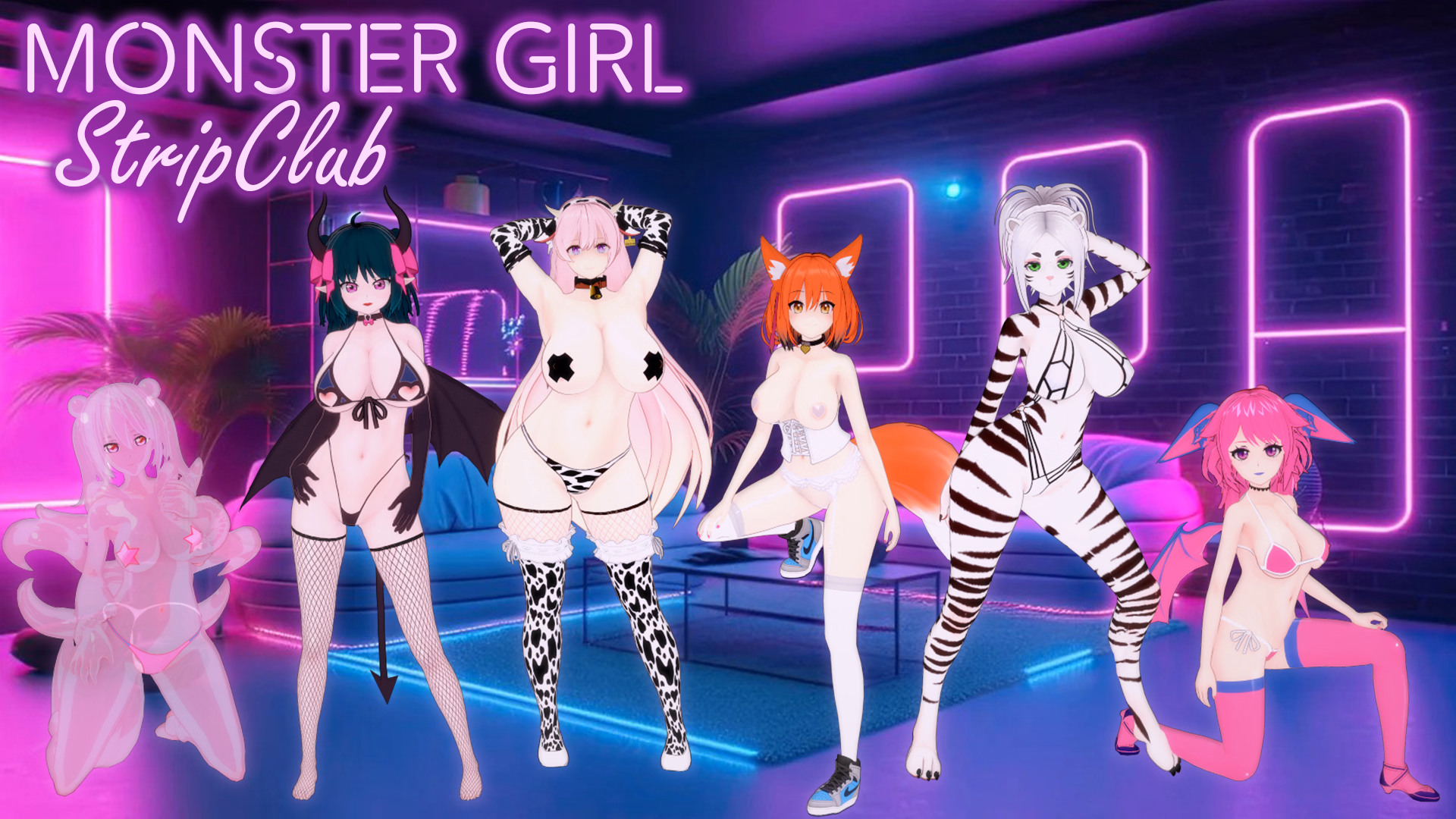 Monster Girl StripClub — free Unity adult game download