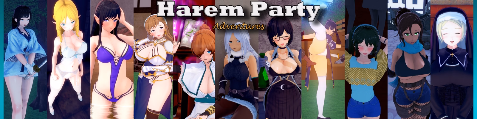 Harem Party Adventures — free Unity adult game download