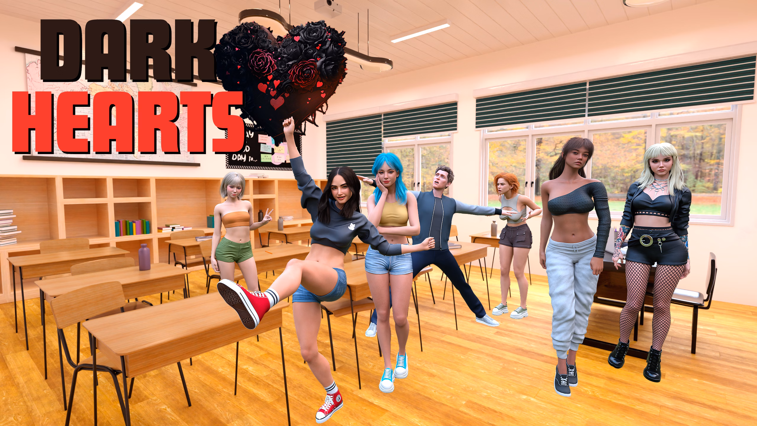Dark Hearts — free Ren'Py adult game download