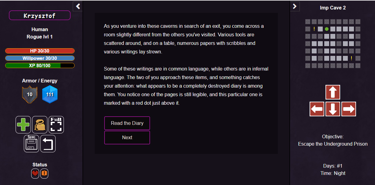 The Warlock's Dungeon — free HTML adult game download
