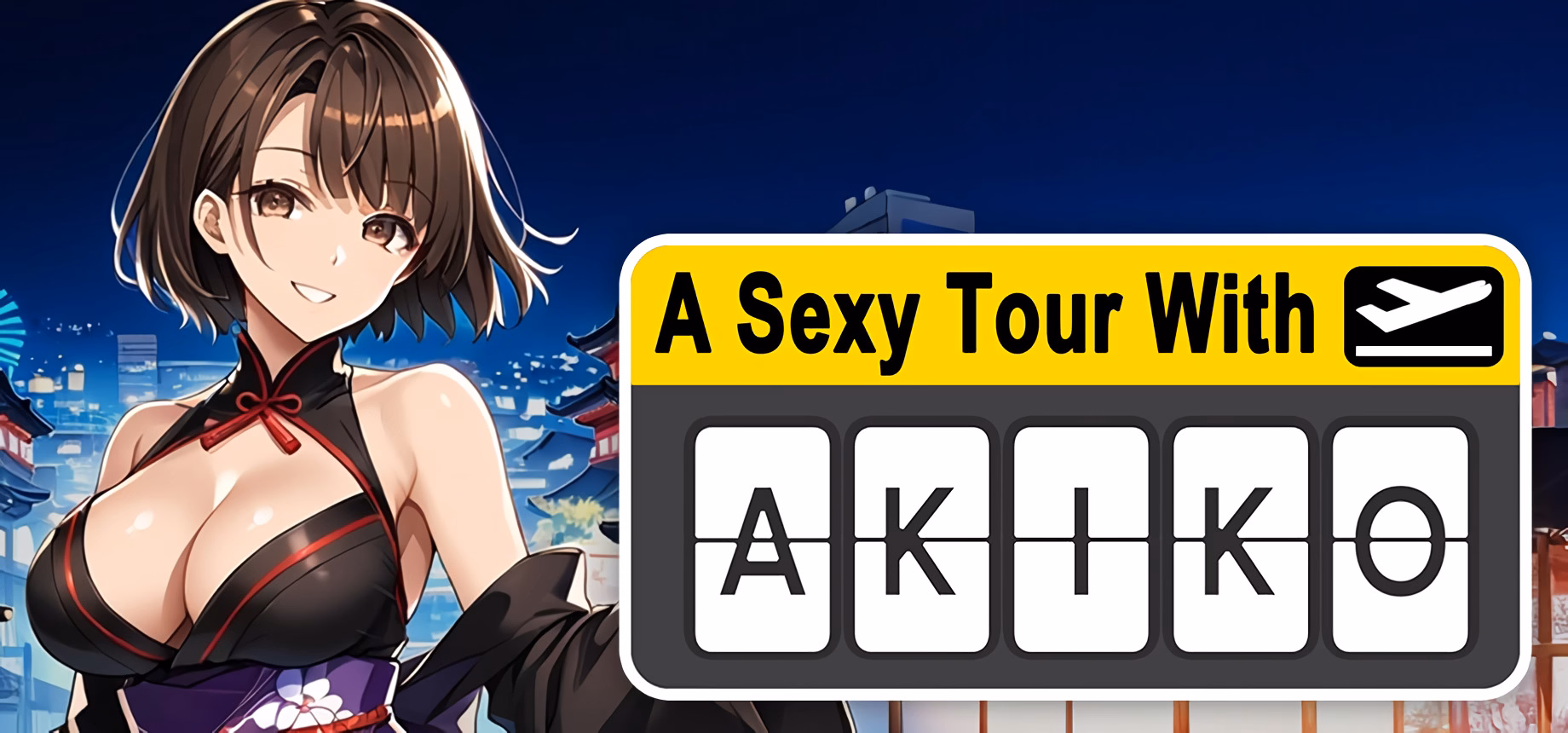 A Sexy Tour with Akiko — free Unity adult game download