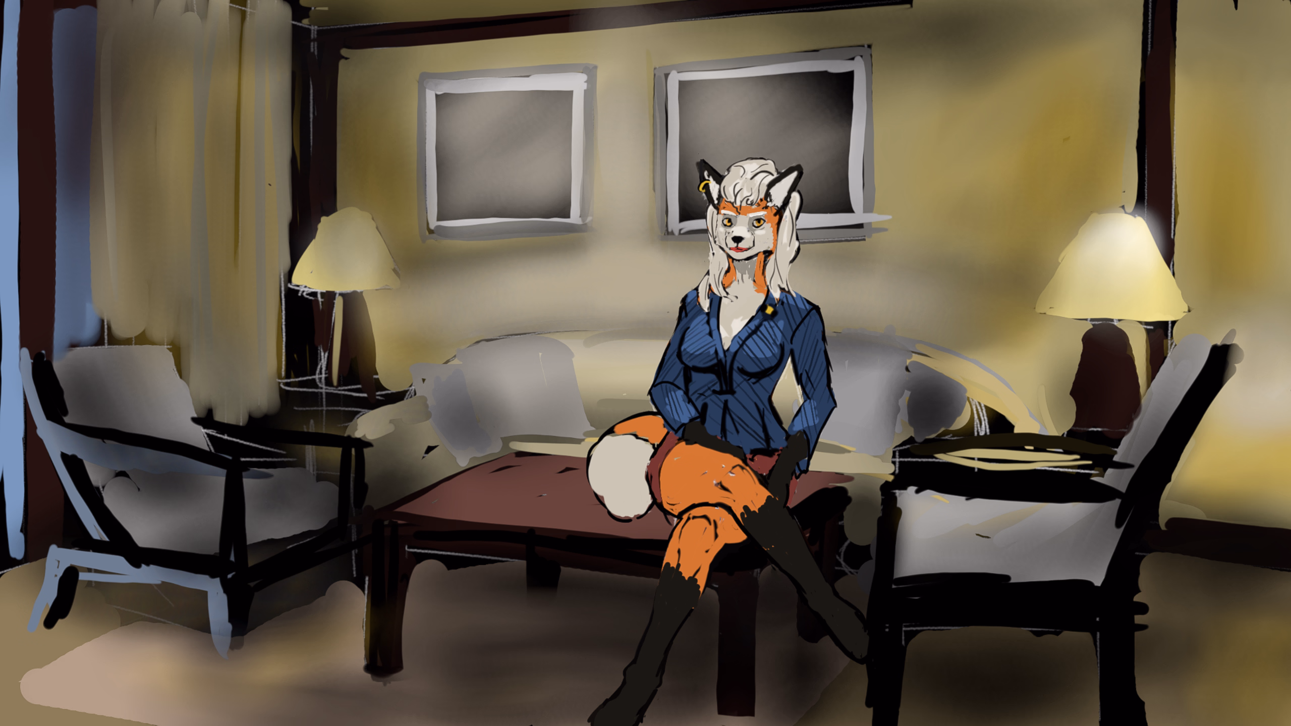 Down a Foxhole — free Ren'Py adult game download