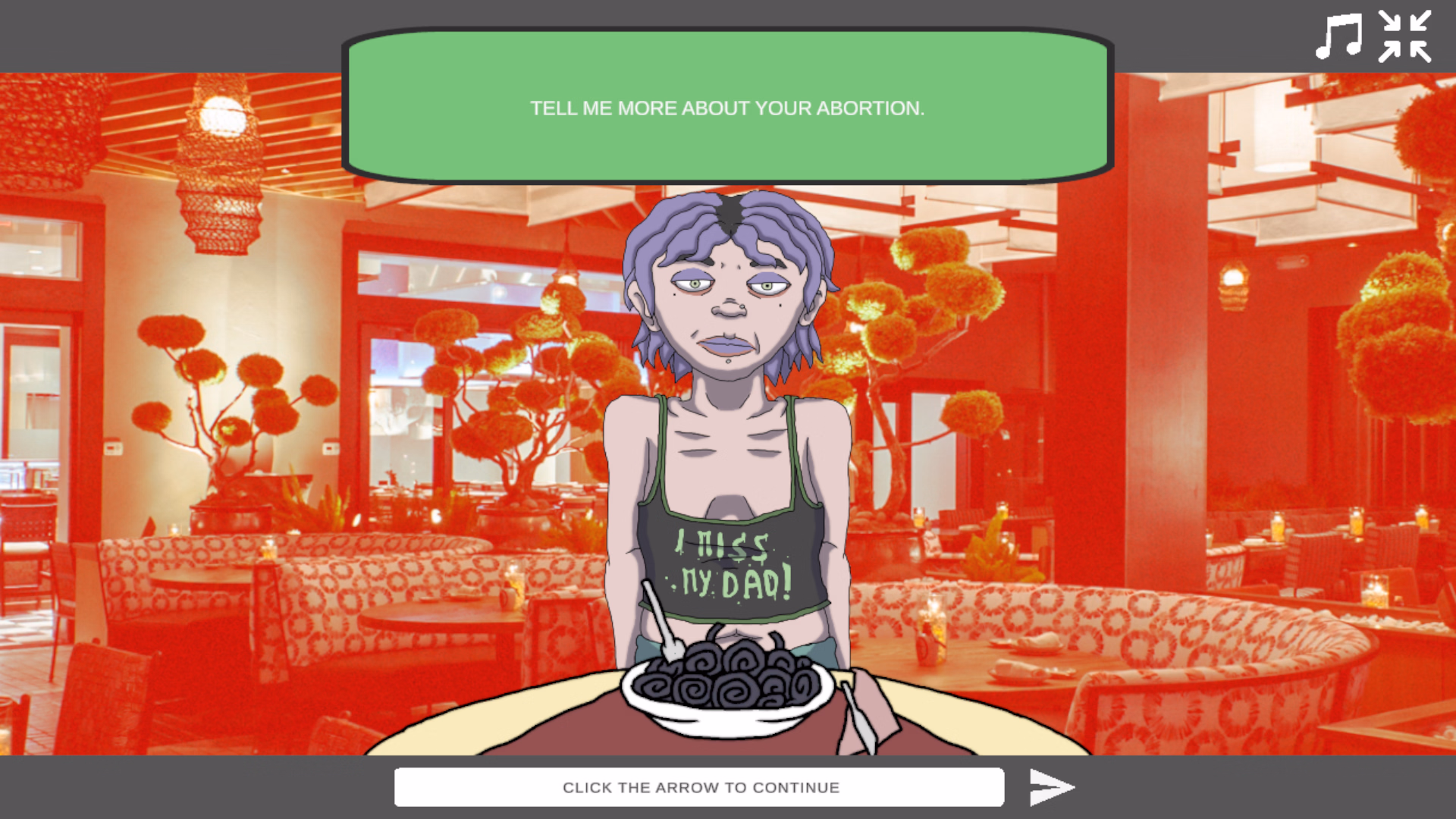 Fancy Dinner with the Horny Whore! — free Unity adult game download