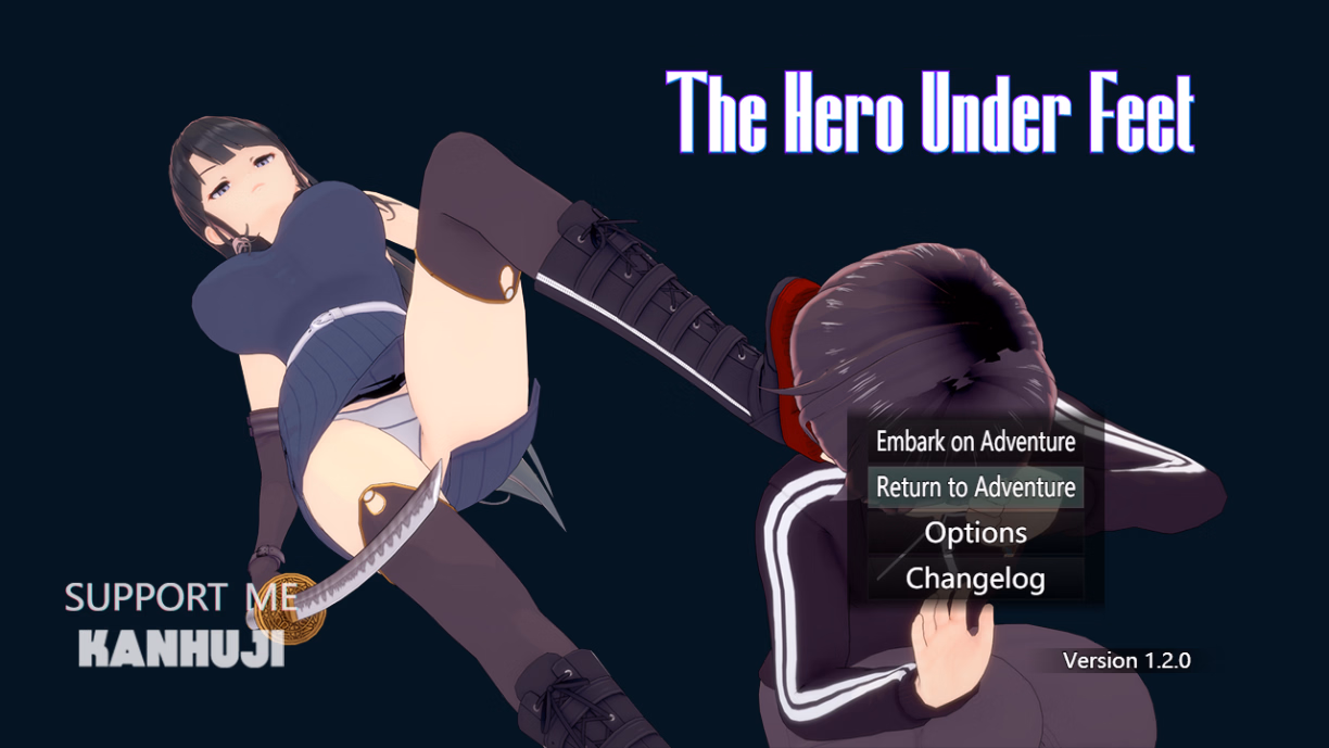 The Hero Under Feet — free RPGM adult game download