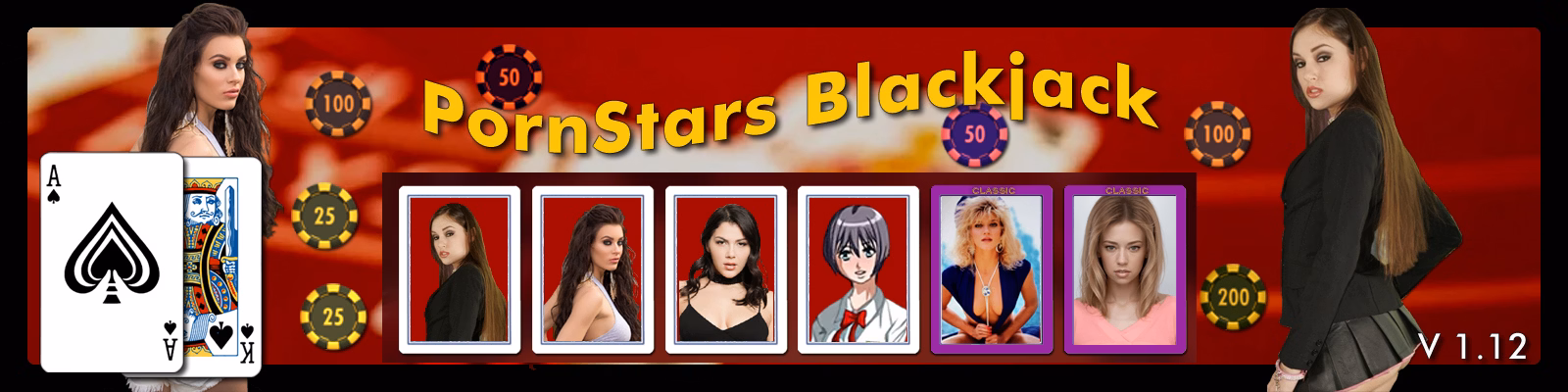PornStars Blackjack — free HTML adult game download