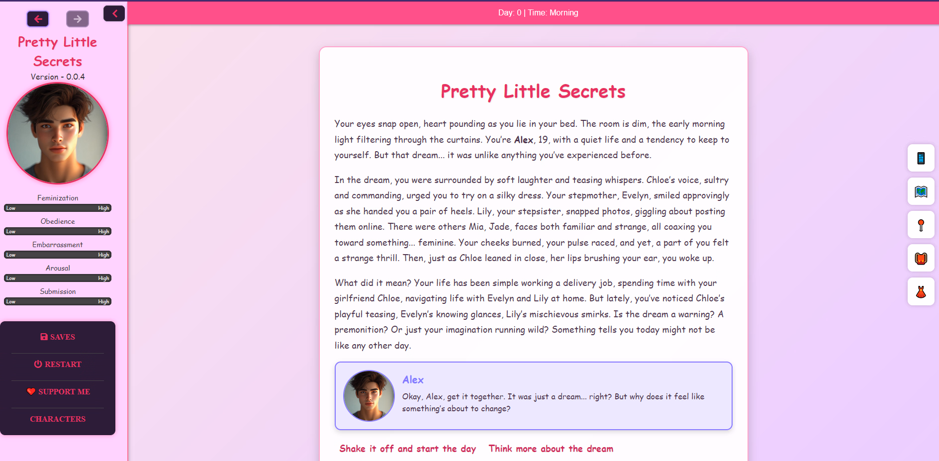 Pretty Little Secrets — free HTML adult game download