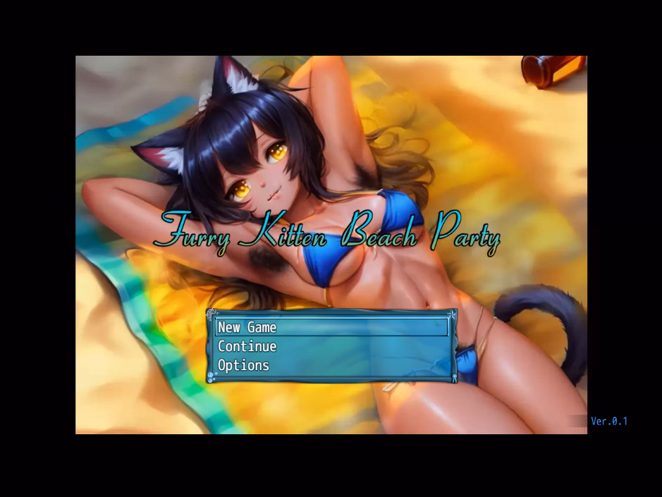 Furry Kitten Beach Party — free RPGM adult game download