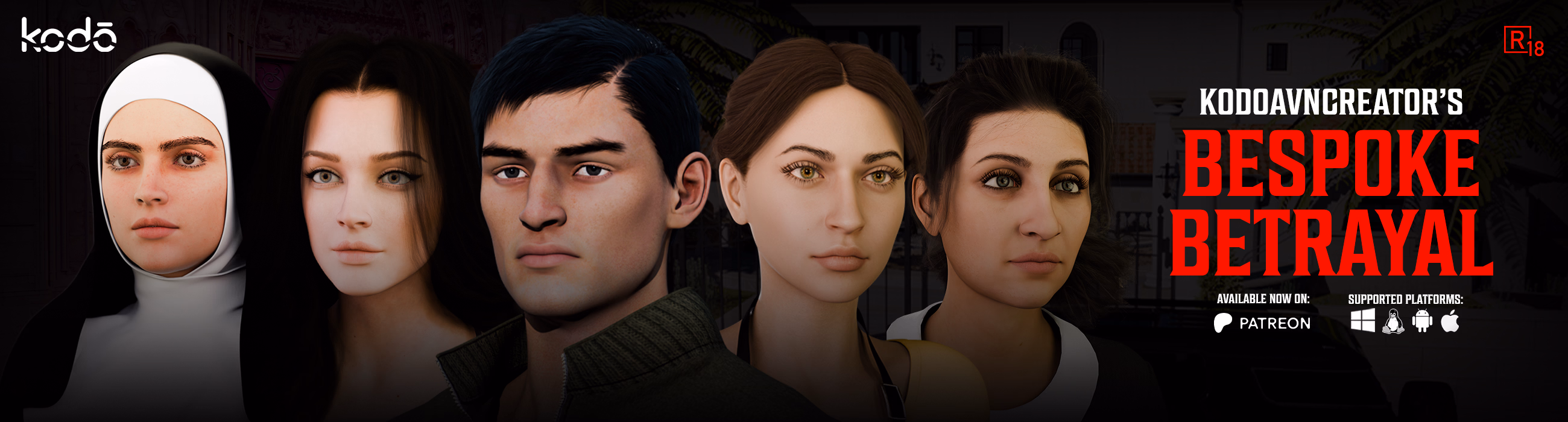 Bespoke Betrayal — free Ren'Py adult game download