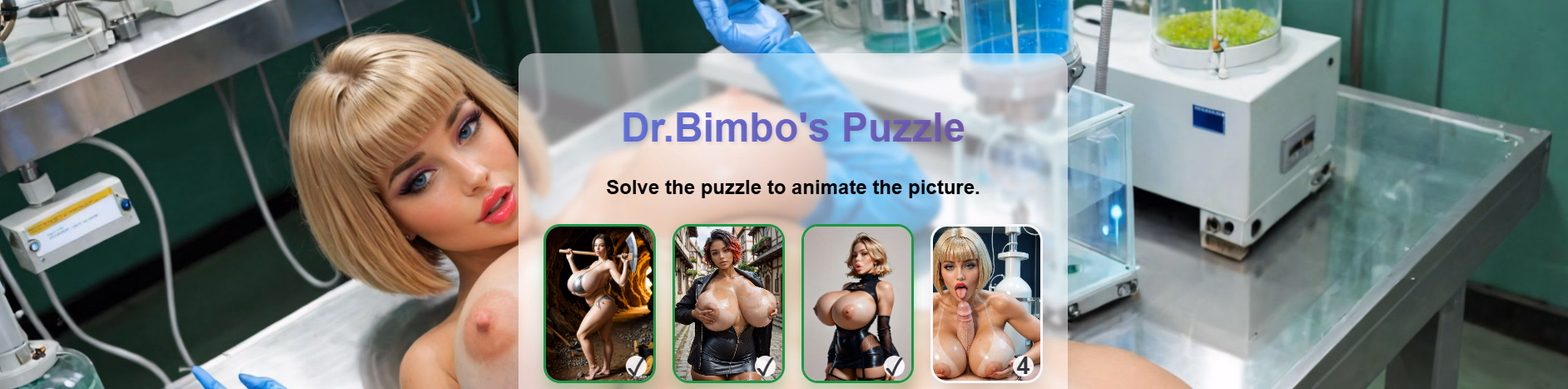 Dr. Bimbo's Puzzles — free HTML adult game download
