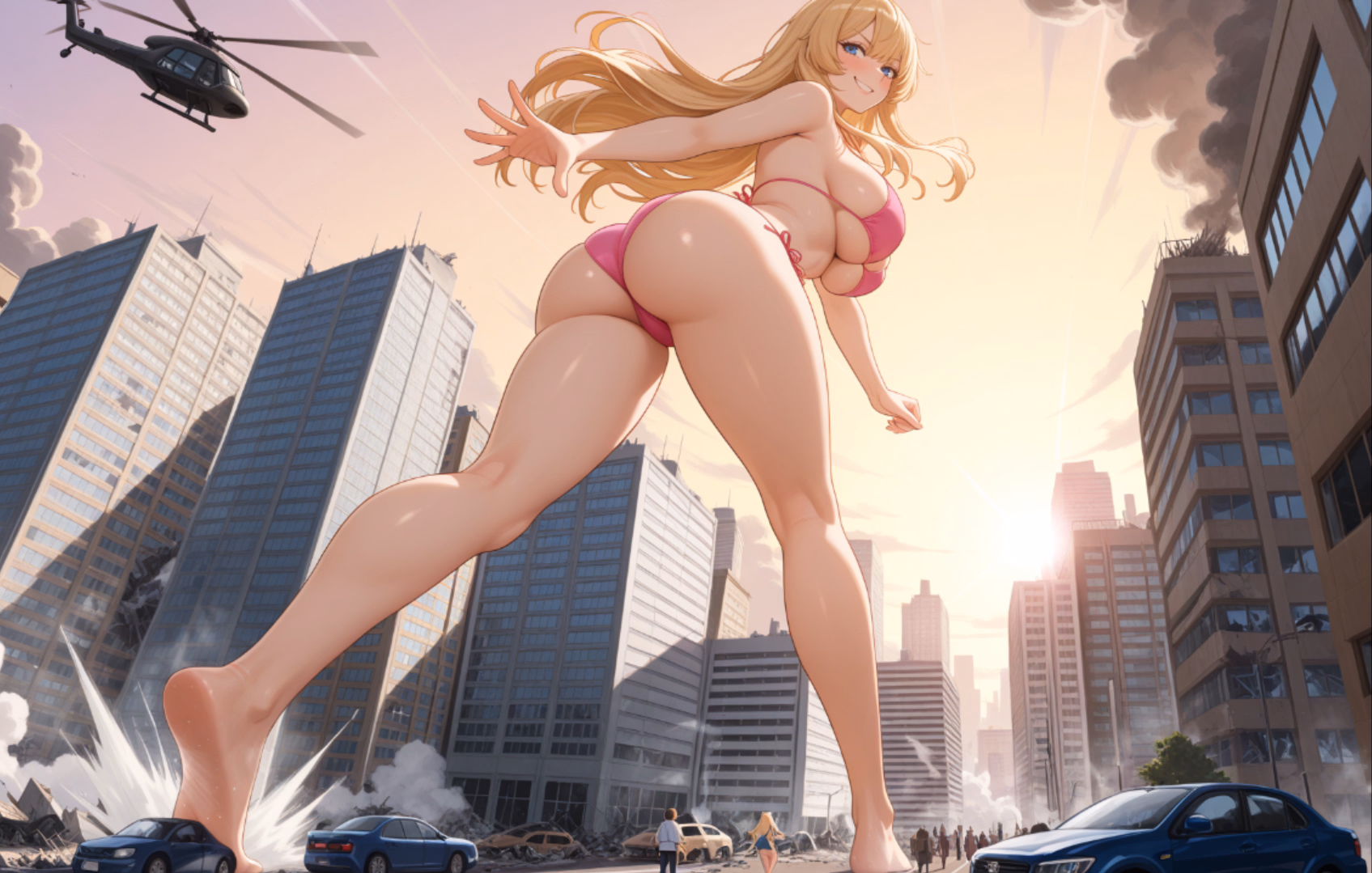Melinda the alien giantess — free RPGM adult game download