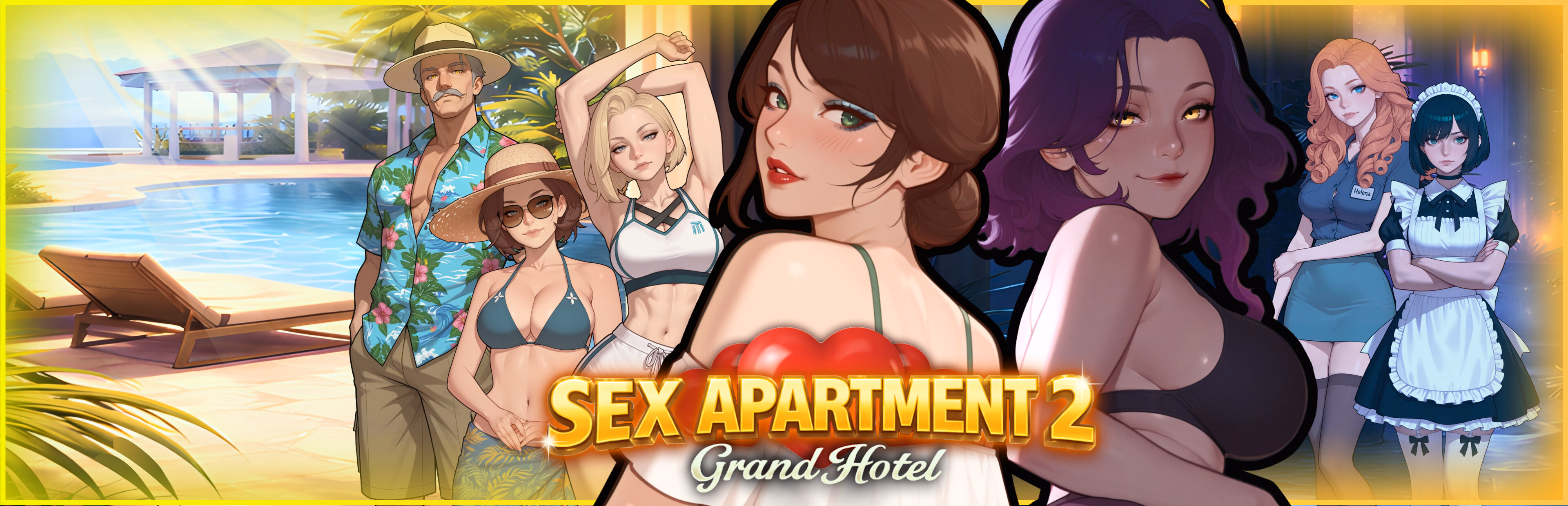 Sex Apartment 2: Grand Hotel — free Unity adult game download