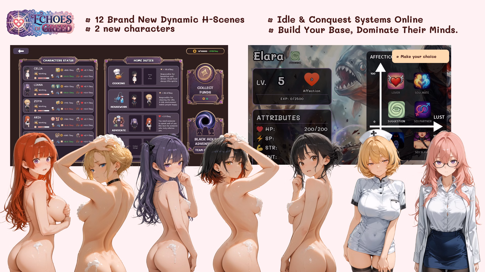 Echoes of Greed — free Ren'Py adult game download