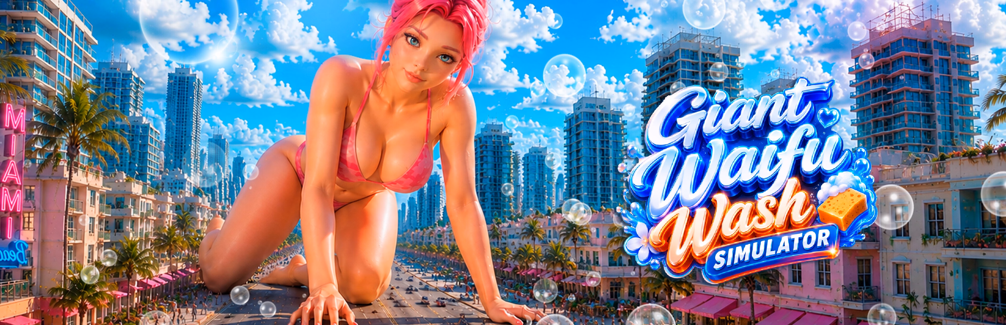 Giant Waifu Wash Simulator — free Unity adult game download