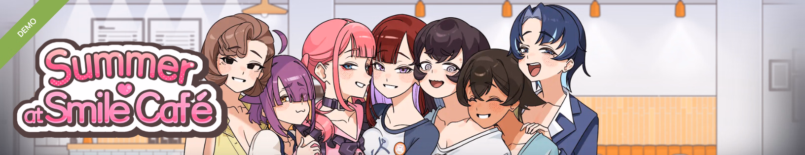 Summer at Smile Café — free Unity adult game download