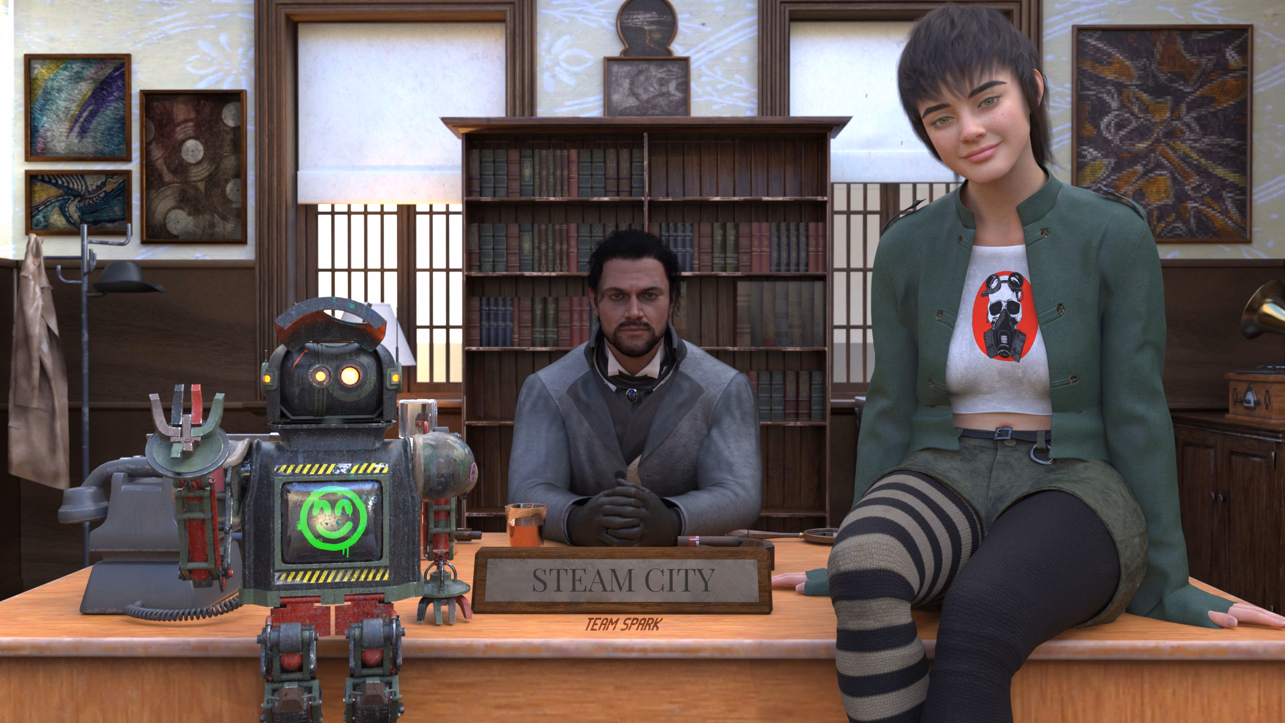 Steam City — free Ren'Py adult game download