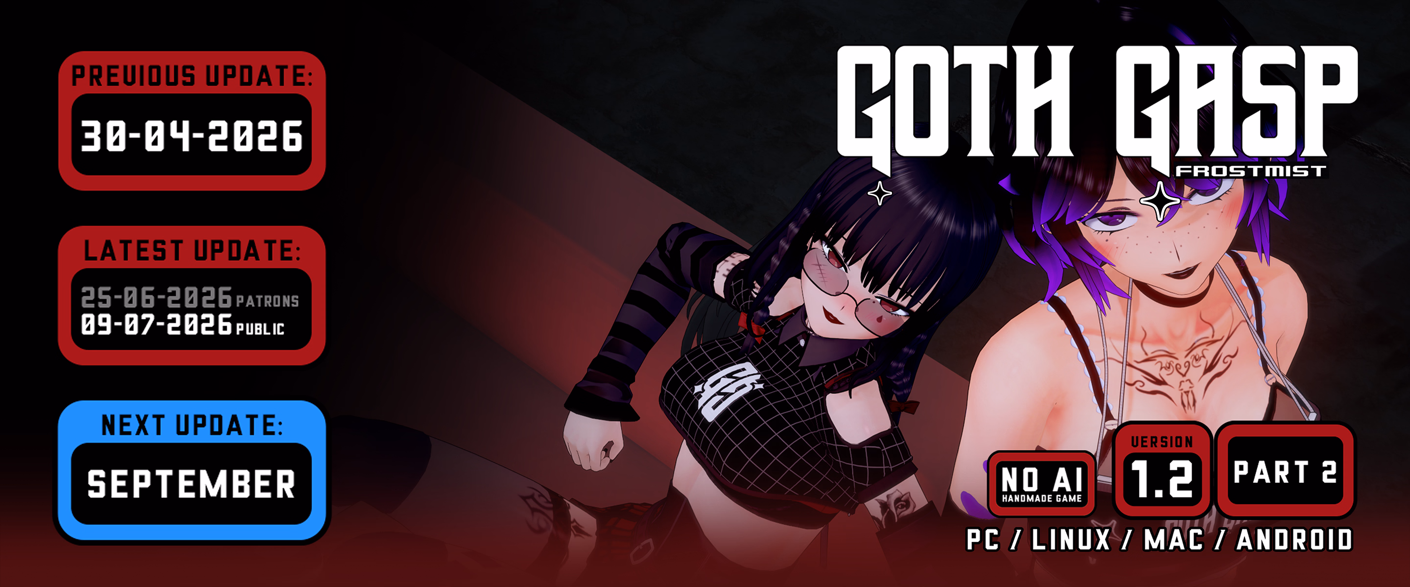 Goth Gasp — free Ren'Py adult game download