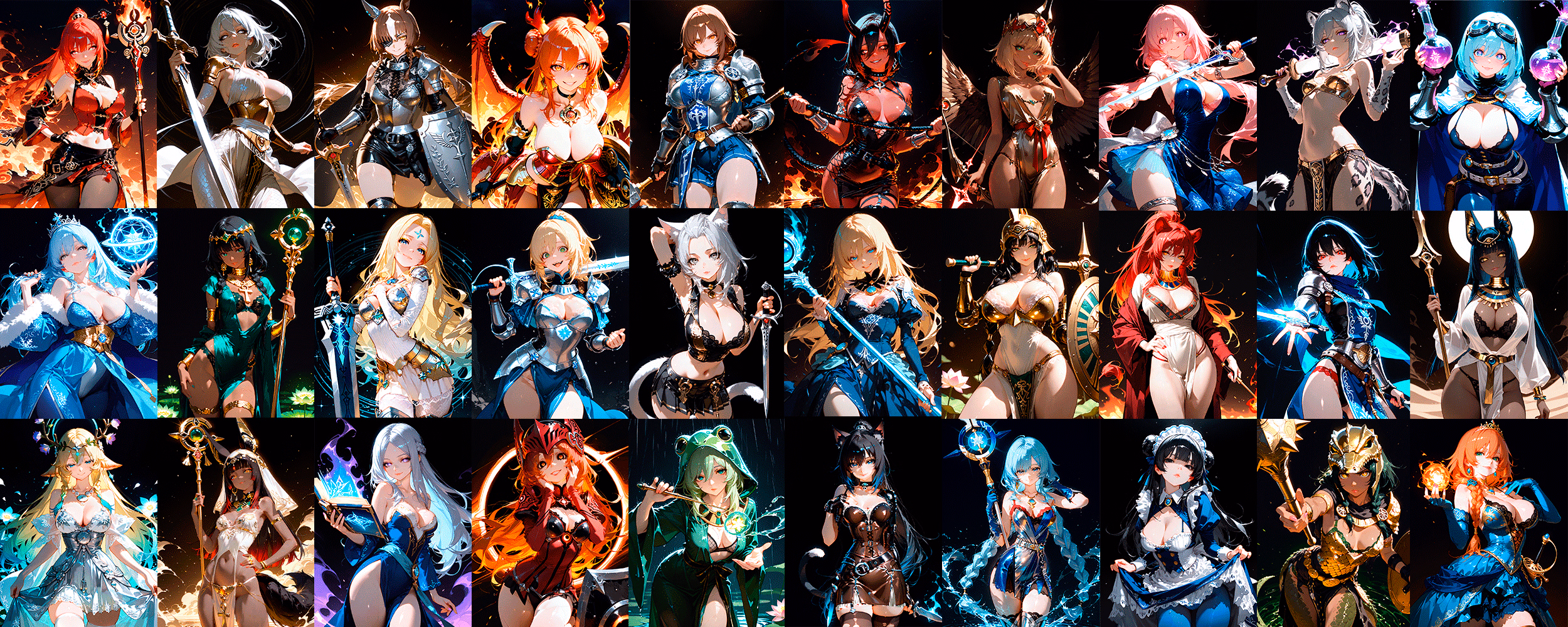 Harem Waifu Wars — free Unity adult game download