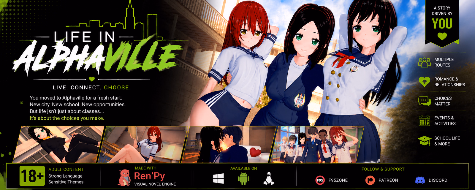 Life in Alphaville — free Ren'Py adult game download