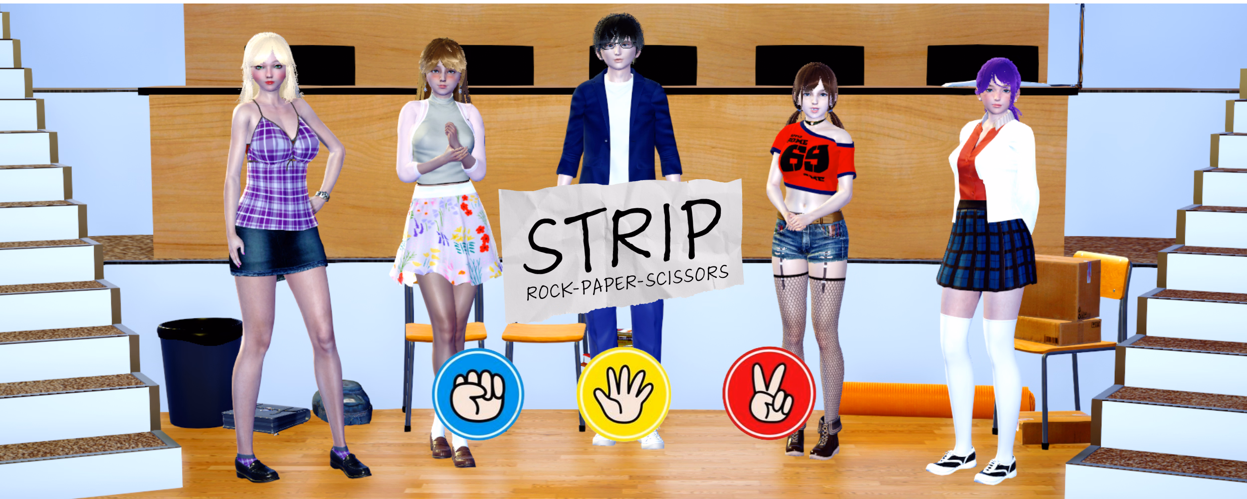 Strip Rock Paper Scissors — free Ren'Py adult game download