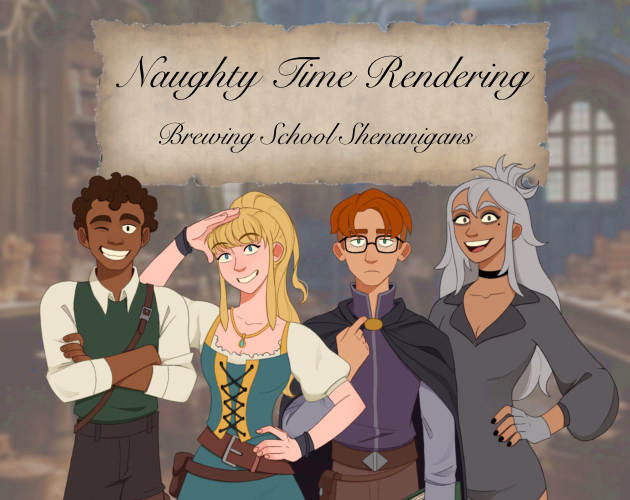 Naughty Time Rendering: Brewing School Shenanigans — free Ren'Py adult game download