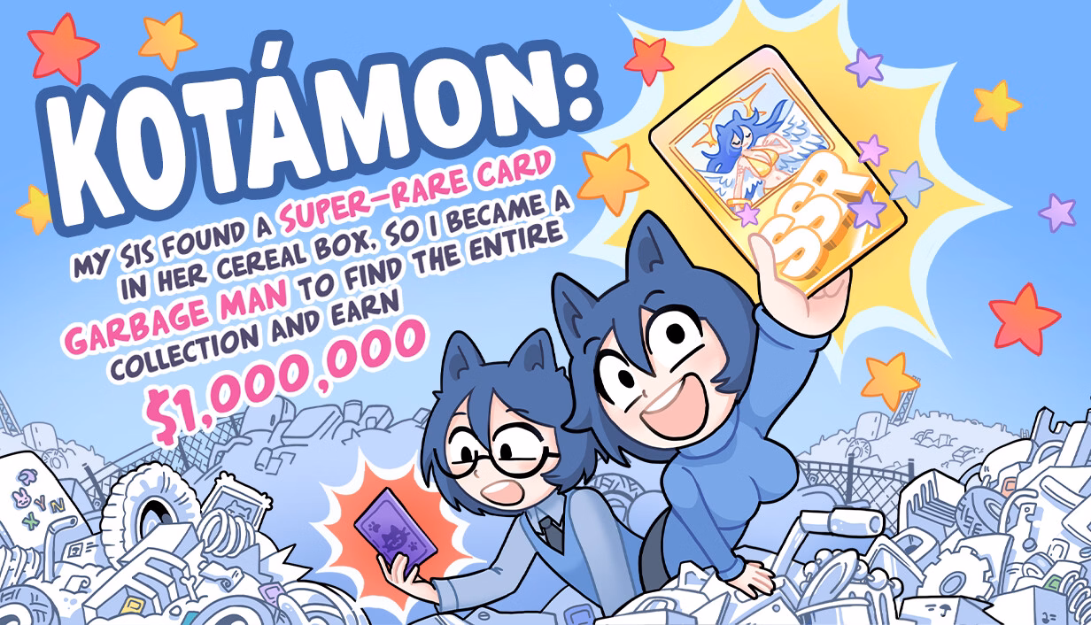 KOTAMON: My Sis Found A Super-Rare Card In Her Cereal Box, So I Became A Garbage Man To Find The Entire Collection — free Unity adult game download