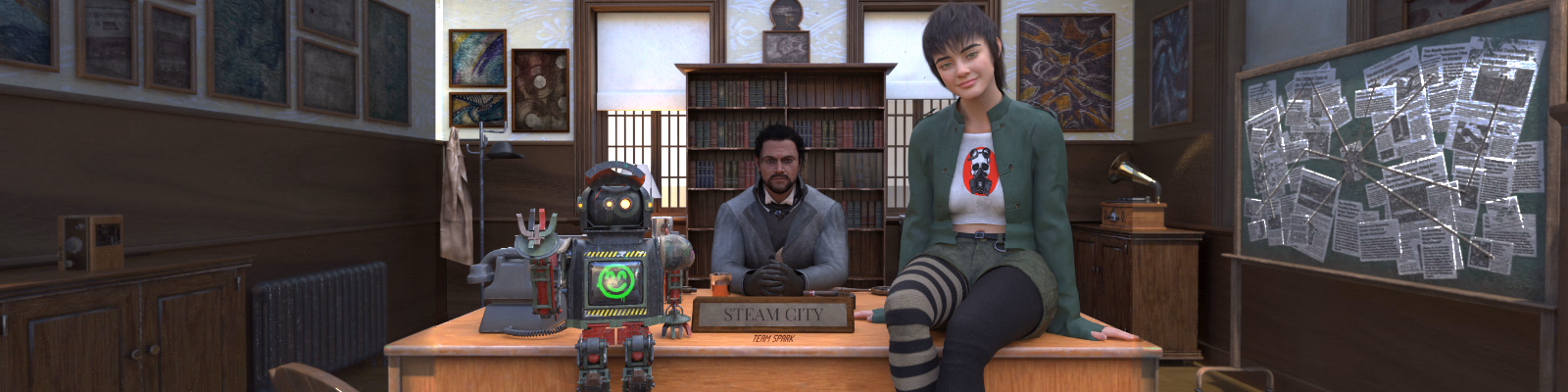 Steam City — free Ren'Py adult game download