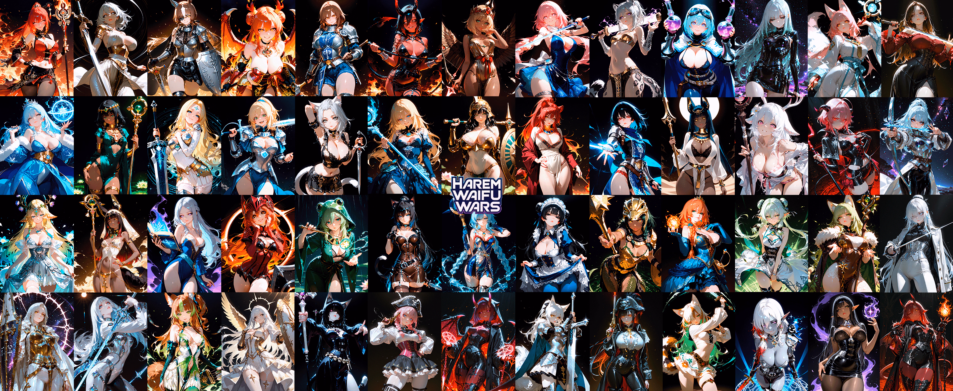 Harem Waifu Wars — free Unity adult game download