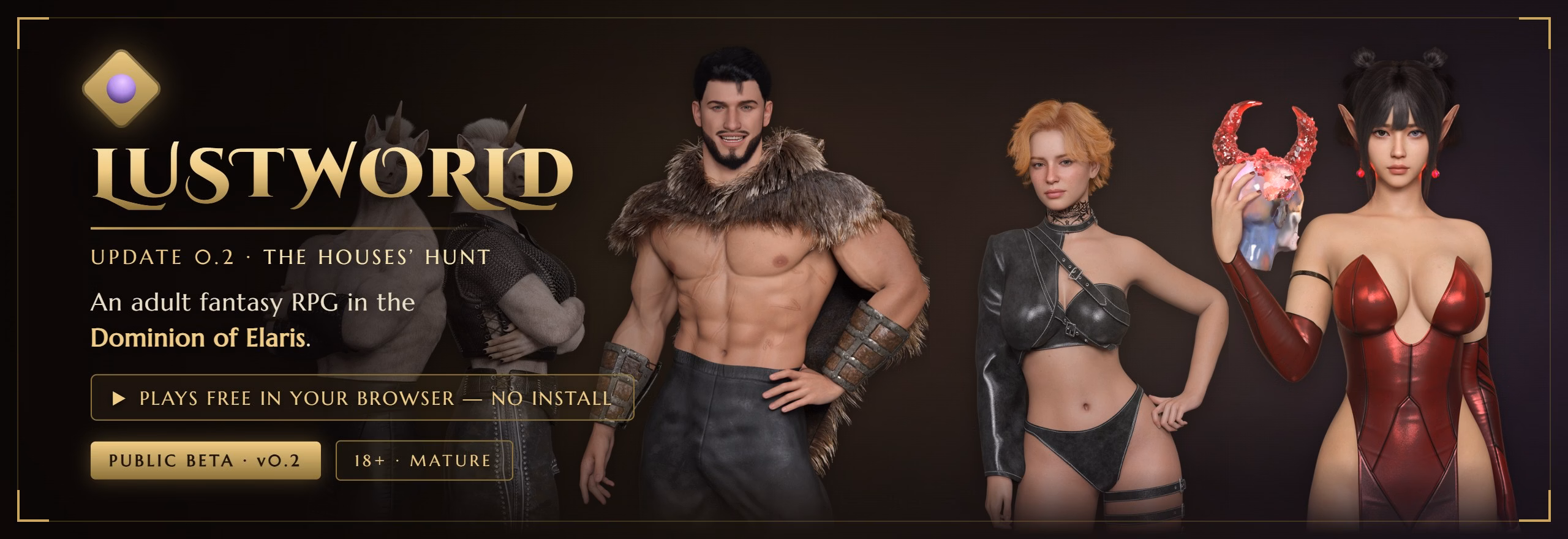 Lustworld — free HTML adult game download