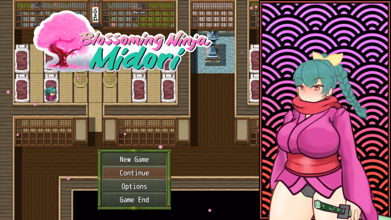 Blossoming Ninja Midori — free RPGM adult game download