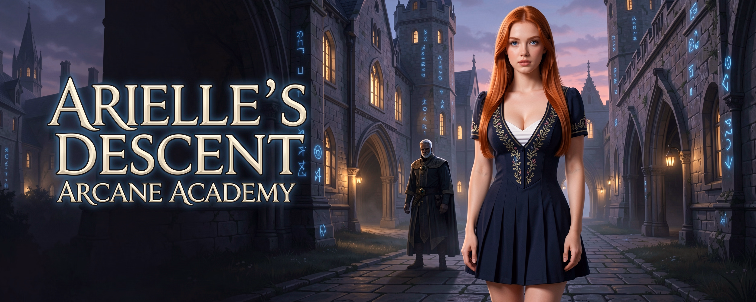 Arielle's Descent: Arcane Academy — free RPGM adult game download
