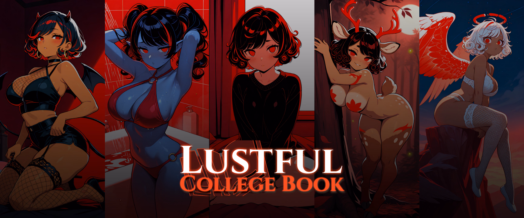 Lustful College Book — free Godot adult game download